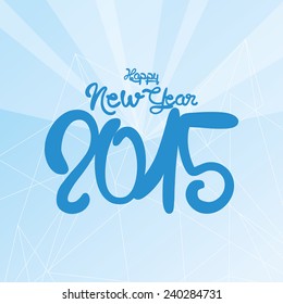 a blue background with a happy new year message