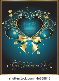 blue background with hearts
