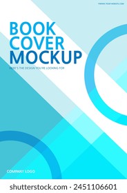 Blue background image with geometric shapes