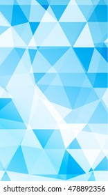 blue background image from the polygonal elements. Blend. Vector illustration. Abstraction. For design, presentations, banners.