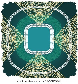 blue background in Indian style