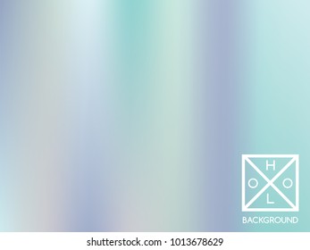 Blue background. Iridescent cover.  Abstract soft pastel colors backdrop.  Trendy creative vector cosmic gradient. Mesh blue foil.  Creative neon template for banner. Vibrant print.