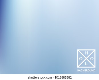 Blue background. Iridescent cover.  Abstract neon colors foil.  Trendy creative vector cosmic gradient. Mesh blue foil.  Creative neon template for banner. Iridescent print.
