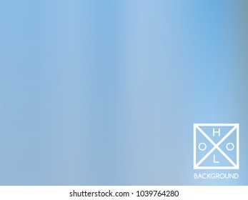 Blue background. Iridescent cover.  Abstract soft pastel colors backdrop.  Trendy creative vector cosmic gradient. Mesh blue foil.  Creative neon template for banner. Vibrant print.