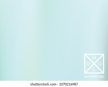 Blue background. Iridescent cover.  Abstract neon colors backdrop.  Trendy creative vector cosmic gradient. Mesh blue foil.  Creative neon template for banner. Vibrant print.