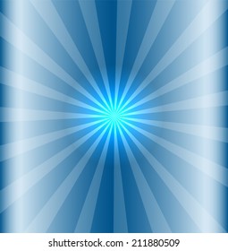Blue background with lens flare