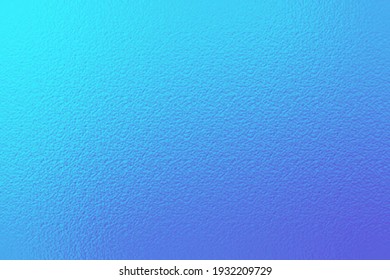 Blue background. Light blue gradient. Delicate color texture. Neon metallic abstract background. Metal effect foil. Backdrop for design banner, wallpaper, poster, template, card, prints. Vector 