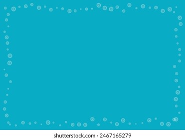 Blue background with light blue stars frame.