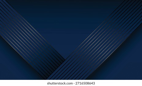 Fondo azul con decoración de línea. Abstractas diseño de Vector de fondo azul oscuro. Traje para el Anuncio, telón de fondo, premio, certificado, cartel y otros