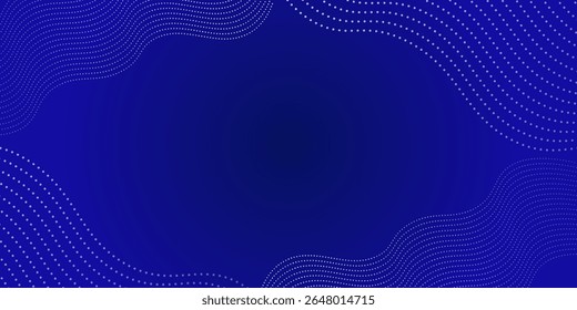 Fundo azul com ondas de linha e variação de malha de gradiente. Adequado para linha simples moderna do modelo de textura de plano de fundo da interface do usuário
