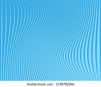 Blue background with lines of different thickness. Halftone effect. Abstract pattern for design layouts, covers, Wallpapers, business cards. Scalable vector illustration