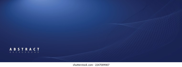 blue background lines wave abstract stripe design. blue abstract background for wide banner with modern pattern material texture. abstract futuristic technology 