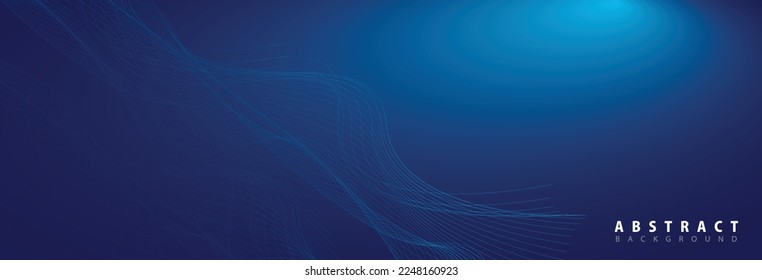 blue background lines wave abstract stripe design. blue abstract background for wide banner with modern pattern material texture. abstract futuristic technology 