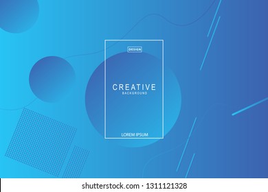 Blue background. Liquid composition. designs for posters, leaflets, vector illustrations