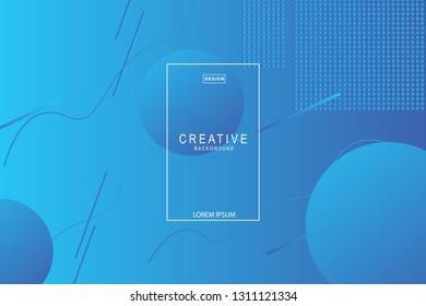 Blue background. Liquid composition. designs for posters, leaflets, vector illustrations