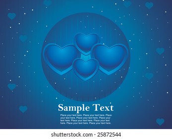 blue background with love text