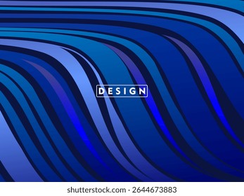 Blue background with luxury wave pattern, for digital luxury business banner, contemporary formal invitation, luxury voucher, gift certificate, etc.