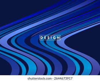 Blue background with luxury wave pattern, for digital luxury business banner, contemporary formal invitation, luxury voucher, gift certificate, etc.