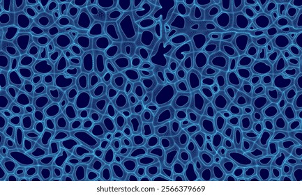 Blue background with many small blue dots. The dots are scattered all over the background