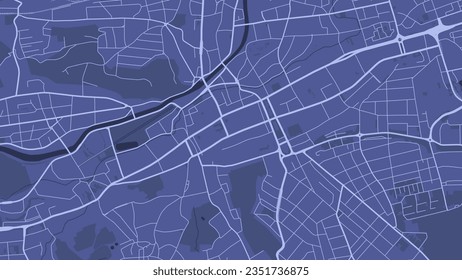 Blue background map of Cluj-Napoca, Romanian city