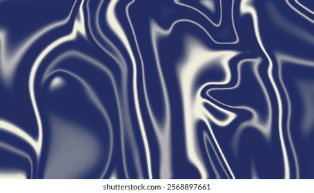 Blue background with marbled texture. Abstract dark blue liquid marble texture background.	