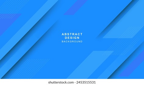 Fondo azul con Elementos geométricos y abstractos