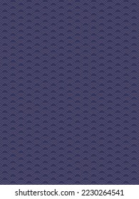 Blue background material of Japanese traditional wave pattern. It is a pattern named "Seigaiha".