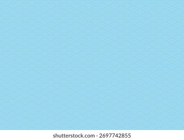 Blue background material with a subtle Japanese pattern: Seigaiha