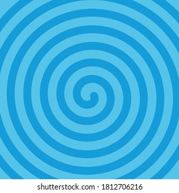 Material de fondo azul con una imagen giratoria. Ilustración vectorial simple.