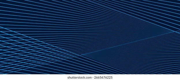 Estilo de línea de patrón de metal de fondo azul. Fondo abstracto de tecnología azul moderno. EPS 10