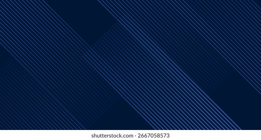Blauer Hintergrund Metall Muster Linienstil. Moderne blaue Technologie abstrakter Hintergrund. EPS 10