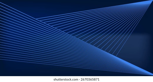 Estilo de línea de patrón de metal de fondo azul