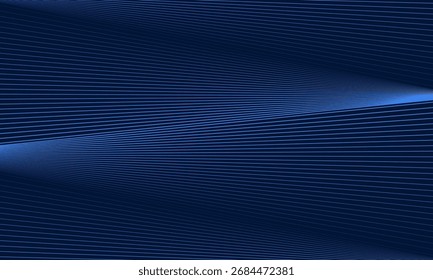 estilo de linha de padrão de metal de fundo azul