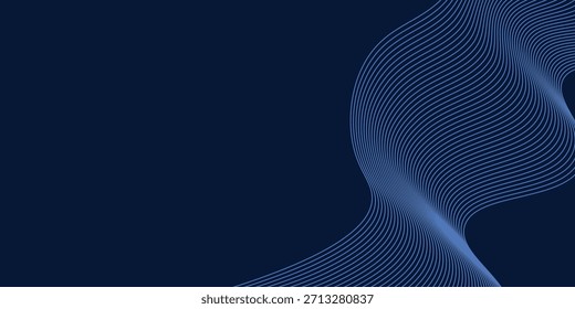Blauer Hintergrund Metall Muster Linienstil. Moderne blaue Technologie abstrakter Hintergrund. EPS 10
