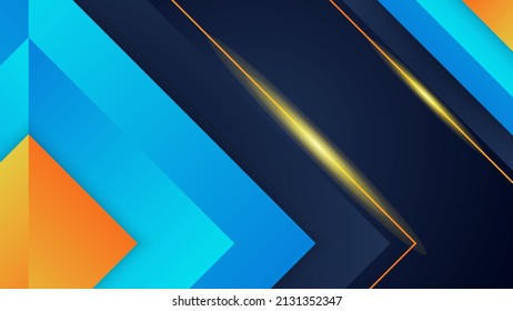 Blauer Hintergrund mit modernem 3D-Design, Vektorgrafik für Präsentationen, technischer Banner, Plakatvorlage, Flyer-Design
