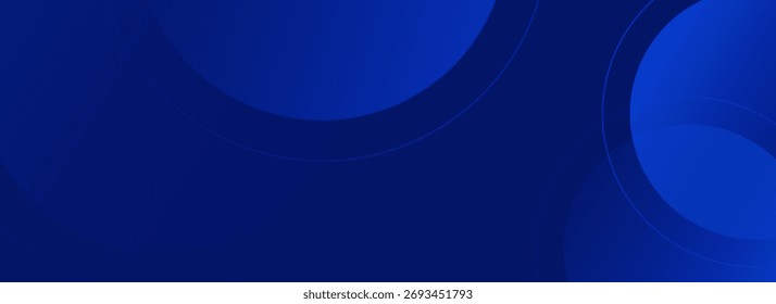 blauer Hintergrund. Modernes, einfaches, geometrisches Design in Blau. Minimale Formen. Anzug für Broschüre Broschüre Design.Vektorgrafik