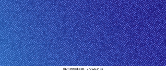 Fondo azul con textura monocromática punteada. Patrón de lunares patrón de Vectores de Plantilla