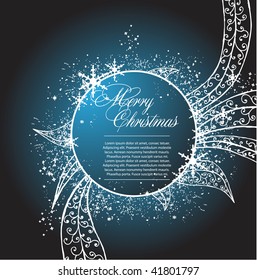 blue background for new year and for Christmas