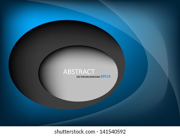 blue background on gray white space vector line curve graphic for text and message board for website design