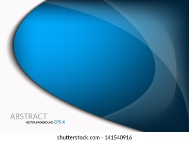 blue background on white space vector line curve graphic for text and message board for website design