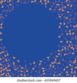 

blue, background, orange, butterfly, swarm, frame,card