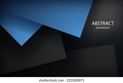 tablero de mensajes de ilustraciones vectoriales grises de solapamiento de fondo azul para diseño de mensajes y texto sitio web moderno
