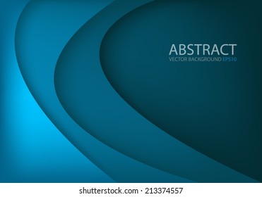 Blue background overlap layer curve line shadow for text and message modern website design , vector