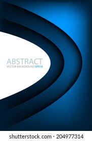 Blue background overlap multi layer curve line background for text and message design