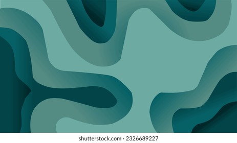 blue background papper cut. Design layout for business presentation Ideal for wallpaper, background, interior paintings, posters, covers or banners