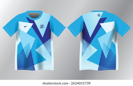 blue background pattern for sport jersey design mockup