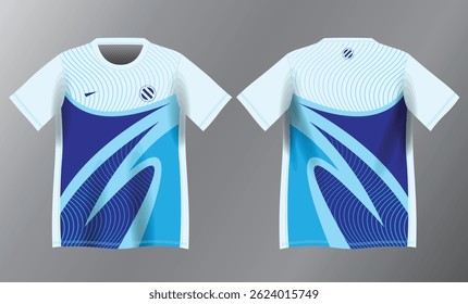 blue background pattern for sport jersey design mockup