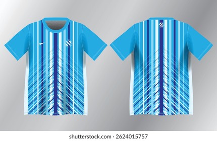 Patrón de fondo azul para la maqueta de diseño de jersey deportivo