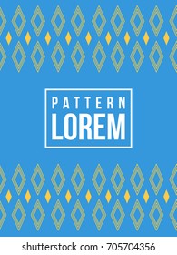 Blue background pattern style collection
