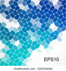 Blue Background from pebbles. Abstract vector template for presentation.